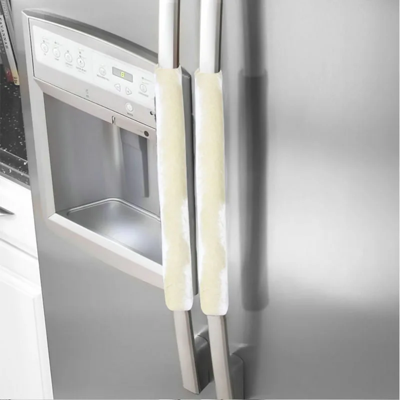 

1pair Protective Cover for Refrigerator Door Handle Soft Kitchen Fridge Handle Covers for Drips Smudges