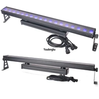 4 pieces ip65 waterproof two head led wall washer outdoor 18x15w rgbwa 5in1 linear wall washer led bar lights