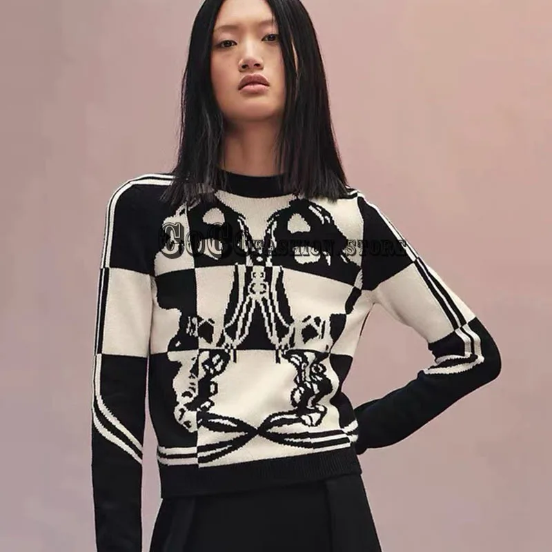 

Luxury design 2021 fashion women clothes wool Cashmere sweater o-neck sweaters logoed long sleeve casual high quality Pullovers