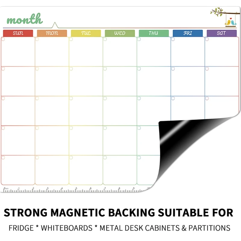 

Магнитная белая доска в комплекте ежедневный Еженедельный Ежемесячный Планировщик Календарь магнитная ручка для холодильника 24BB