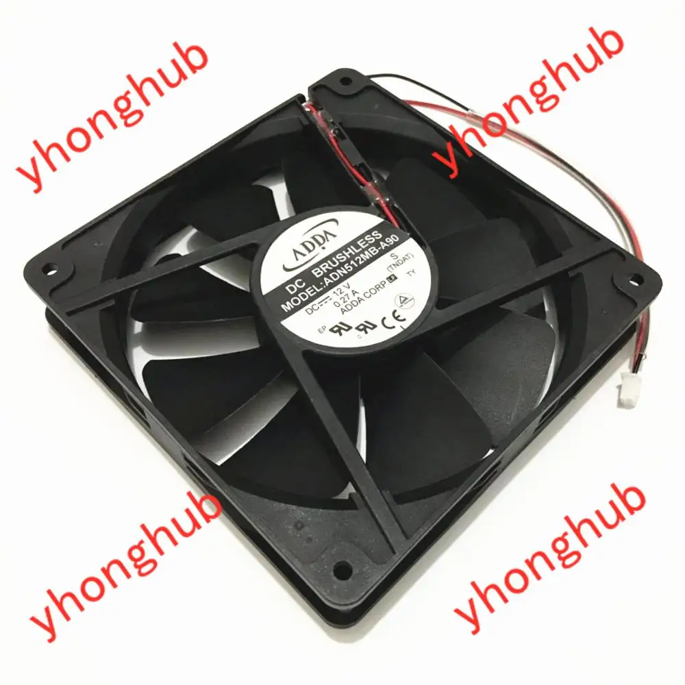 Охлаждающий вентилятор для сервера ADDA ADN512MB A90 S DC 12V 0.27A 135x135x25 мм|square fan|server fandc fan 12v |
