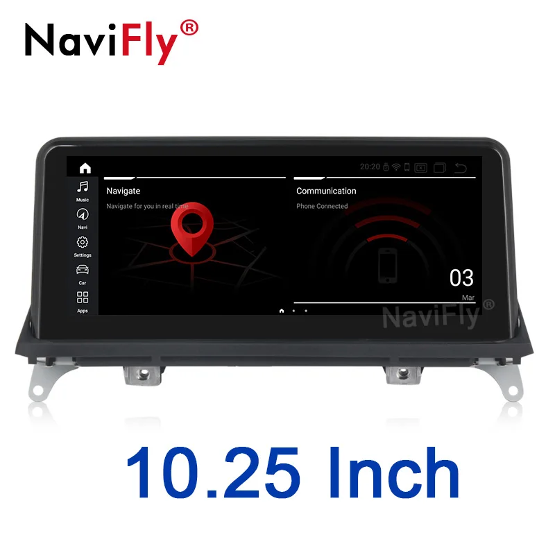 NaviFly для BMW X5 E70/X6 E71 (2007-2013) CCC/CIC Android 10 автомобильный мультимедийный плеер навигация