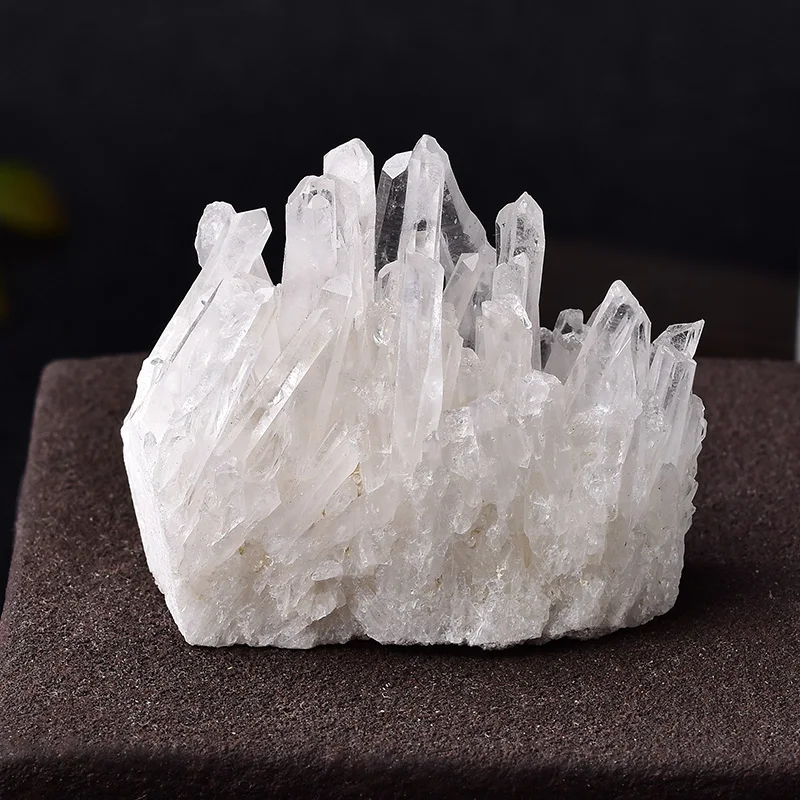 

1PC Natural Crystal Cluster Raw Quartz White Reiki Healing Stones Crystal Point Specimen Home Decoration Crystal Ore Mineral