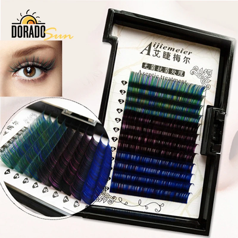 DORADOSUN Protain мягкие прививки Поддельные ресницы 3 цвета смесь макияж Накладные