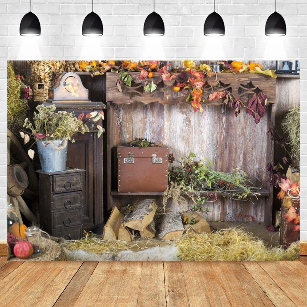 

Yeele Photocall Autumn Farm Barn Haystack Newborn Baby Portrait Backdrop Photography Background For Photo Studio Photophone Prop