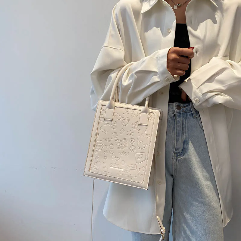 Брендовая дизайнерская женская сумочка из искусственной кожи ретро простая