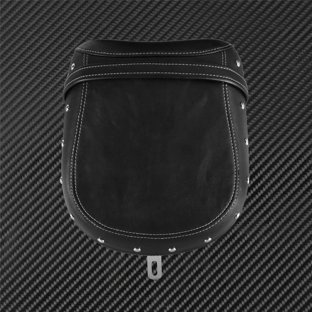 Мотоциклетное заднее ПАССАЖИРСКОЕ СИДЕНЬЕ кожаный коврик черный/коричневый для