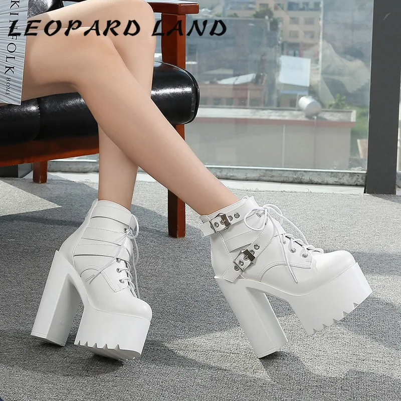 Женские ботинки на платформе LEOPARD LAND 2019 пикантные женские для ночного клуба