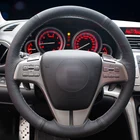 Искусственная кожа черная чехол рулевого колеса автомобиля для Mazda 6 2009