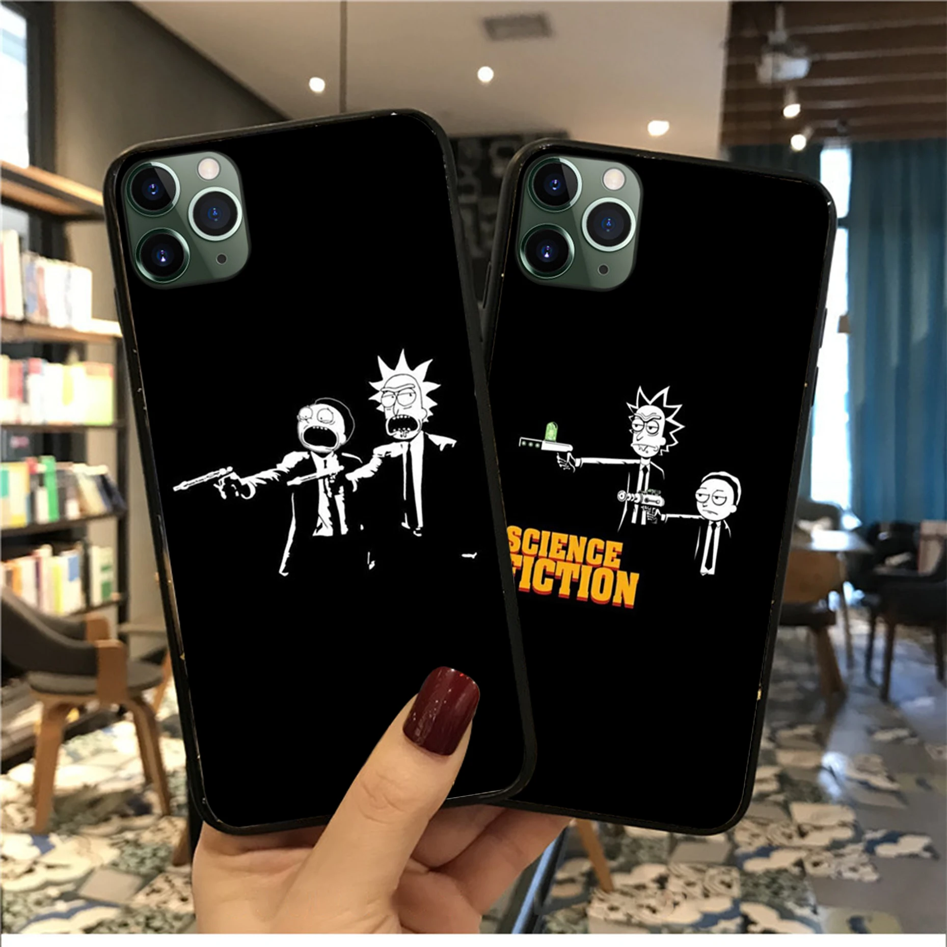 11pro MAX Rick y Morty TPU мягкий чехол для мобильного телефона Apple iPhone 8 7 6 6S Plus X XS 5 5S SE XR