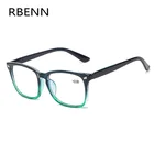 Очки для чтения RBENN с защитой от сисветильник света для мужчин и женщин, аксессуар для работы за компьютером при пресбиопии, с линзами из смолы и зеленым покрытием, + 1,75