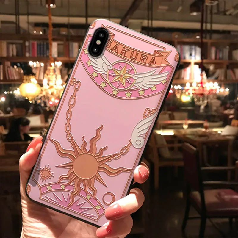 Card Captor Sakura Phone Case for Samsung S10e S8 9 10 20 21 22 Ultra Plus Note 8 9 10 20 Ultra Plus Silicone TPU Back Cover