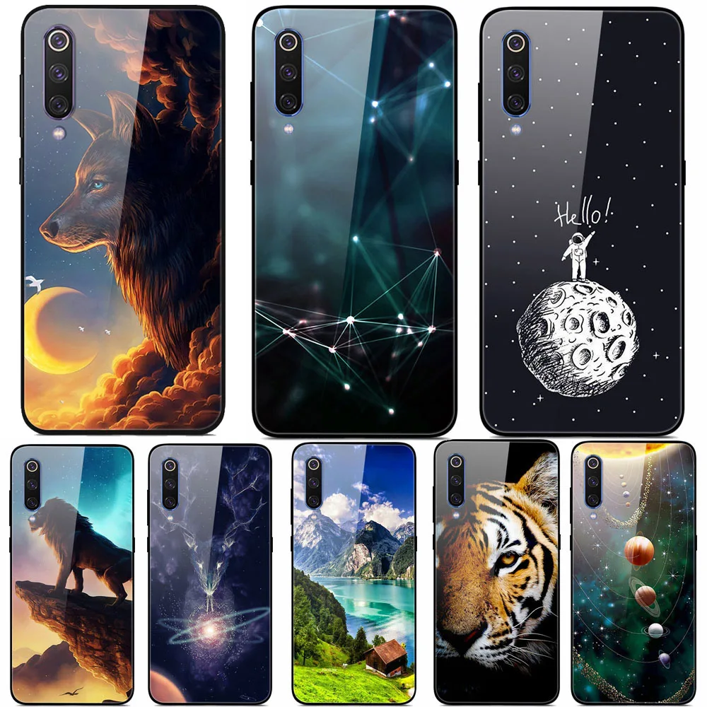 Для Xiaomi mi 9 mi 9 SE чехол из закаленного стекла жесткий чехол для телефона для Xiao mi Xiomi mi 9 SE mi 9 T mi 9 T Pro TPU бампер чехол s