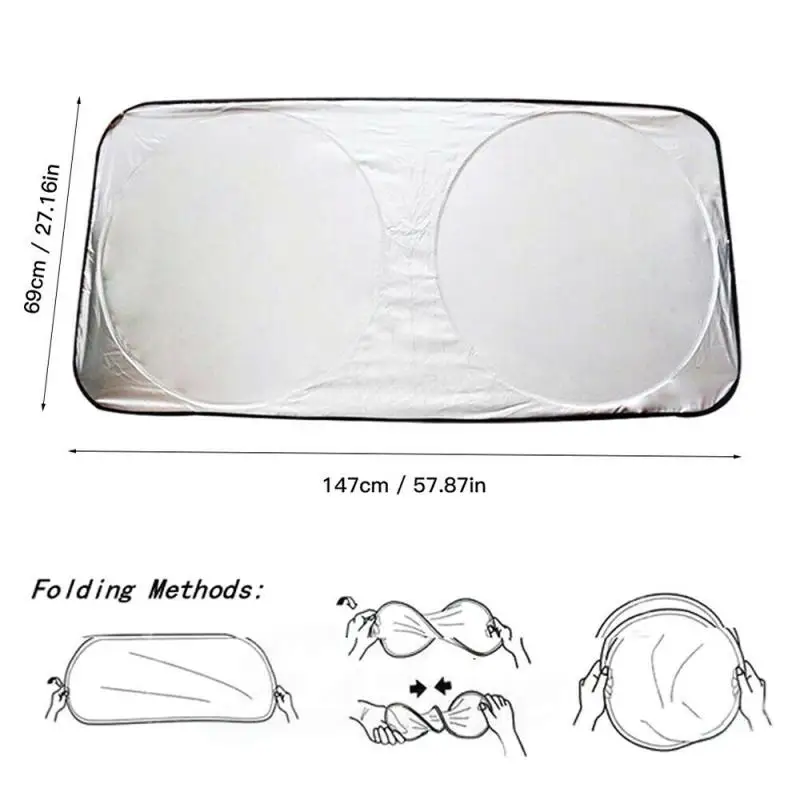

Auto Car Front Rear Window Visor Windshield Block Cover Sun Shade UV Sunshades Windshield Sunshades