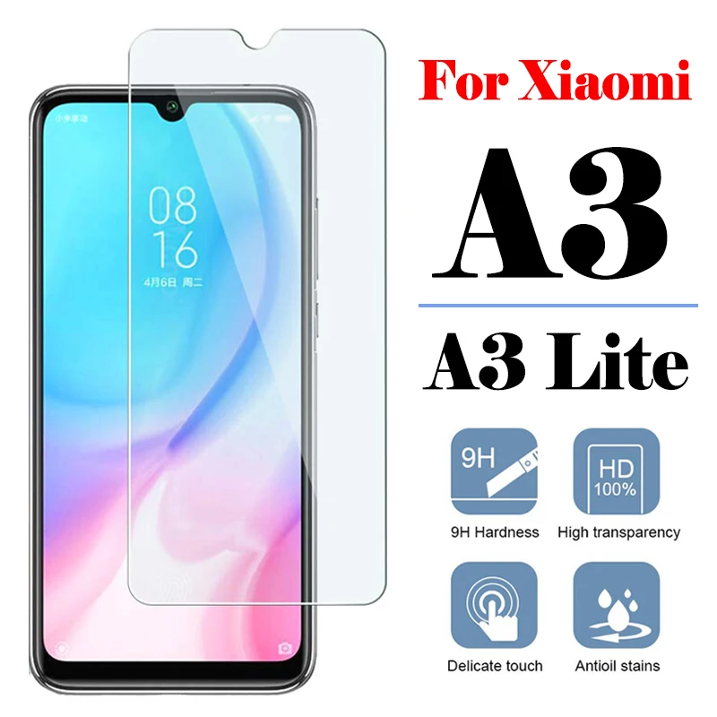 Защитное стекло mi a3 светильник для Xiao lite A3 A2 A1 безопасная защита экрана на xao