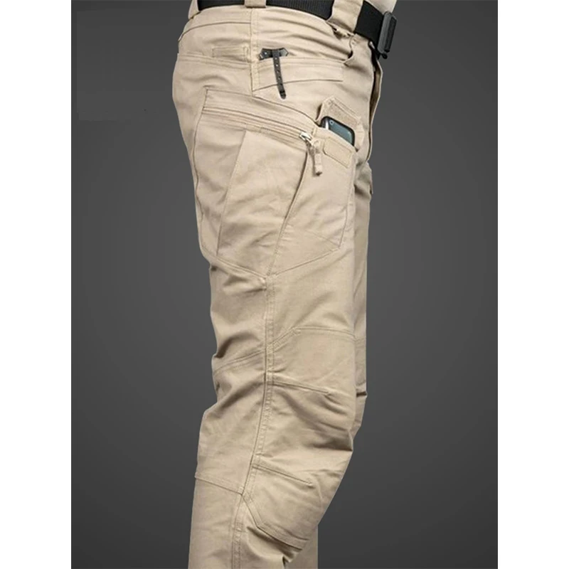 Spring Autumn Cotton Stretch Green Grey Ix7 Tactical Pants Men Outdoor Camping Tracking Trousers Workwear images - 6