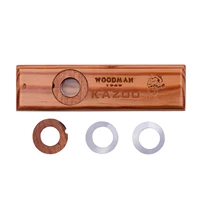 handmade wooden kazoo wood harmonica with metal storage box musical instrument toy for kids adults