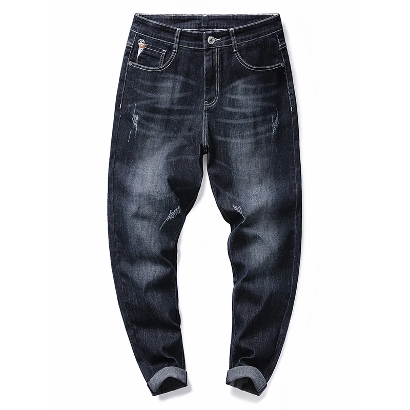 

2021 Casual Wide Leg oversize Men's pants baggy Jean Cargo Denim Overalls Trousers Jeans for Men