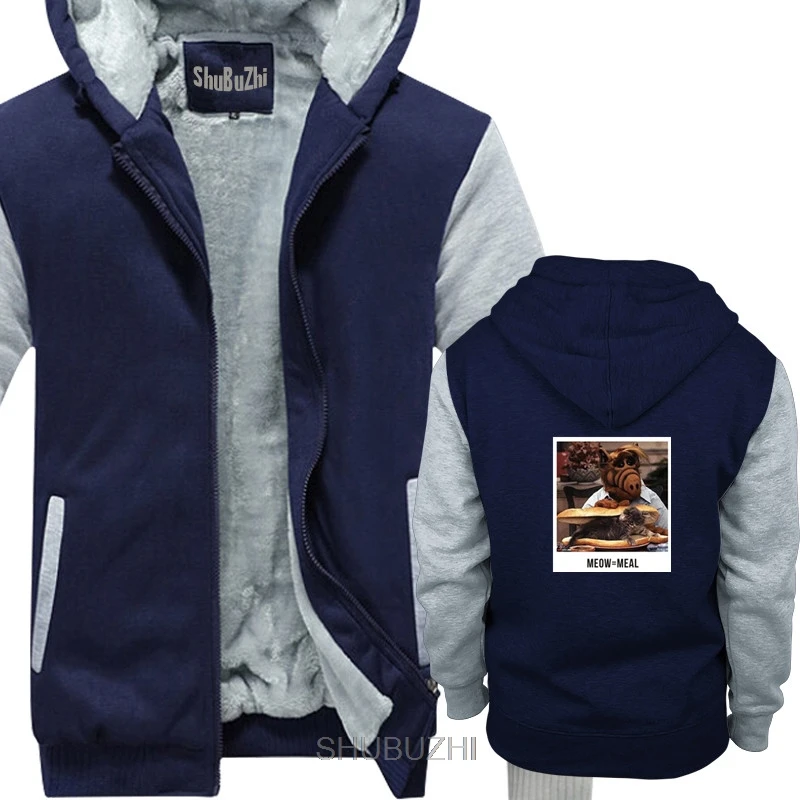 

Alf hoody Alf Meow hoodies hoody Printed Winter thick zipper sweatshirt Mens Cute Beach casual Plus Size 4XL 5XL sbz8043