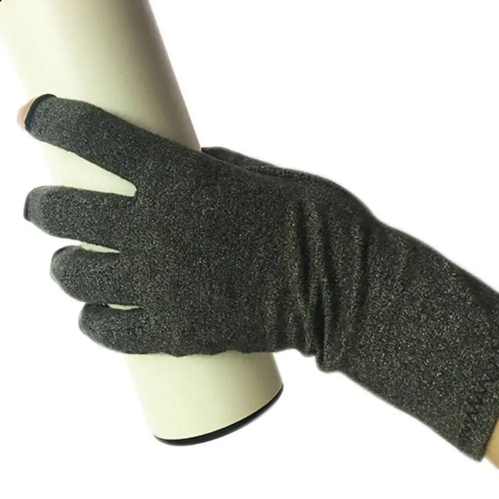 

1 Pair Half Finger Compression Gloves Cotton Polyurethane Lightweight Breathable (Arthritis) Joint Relief Pain