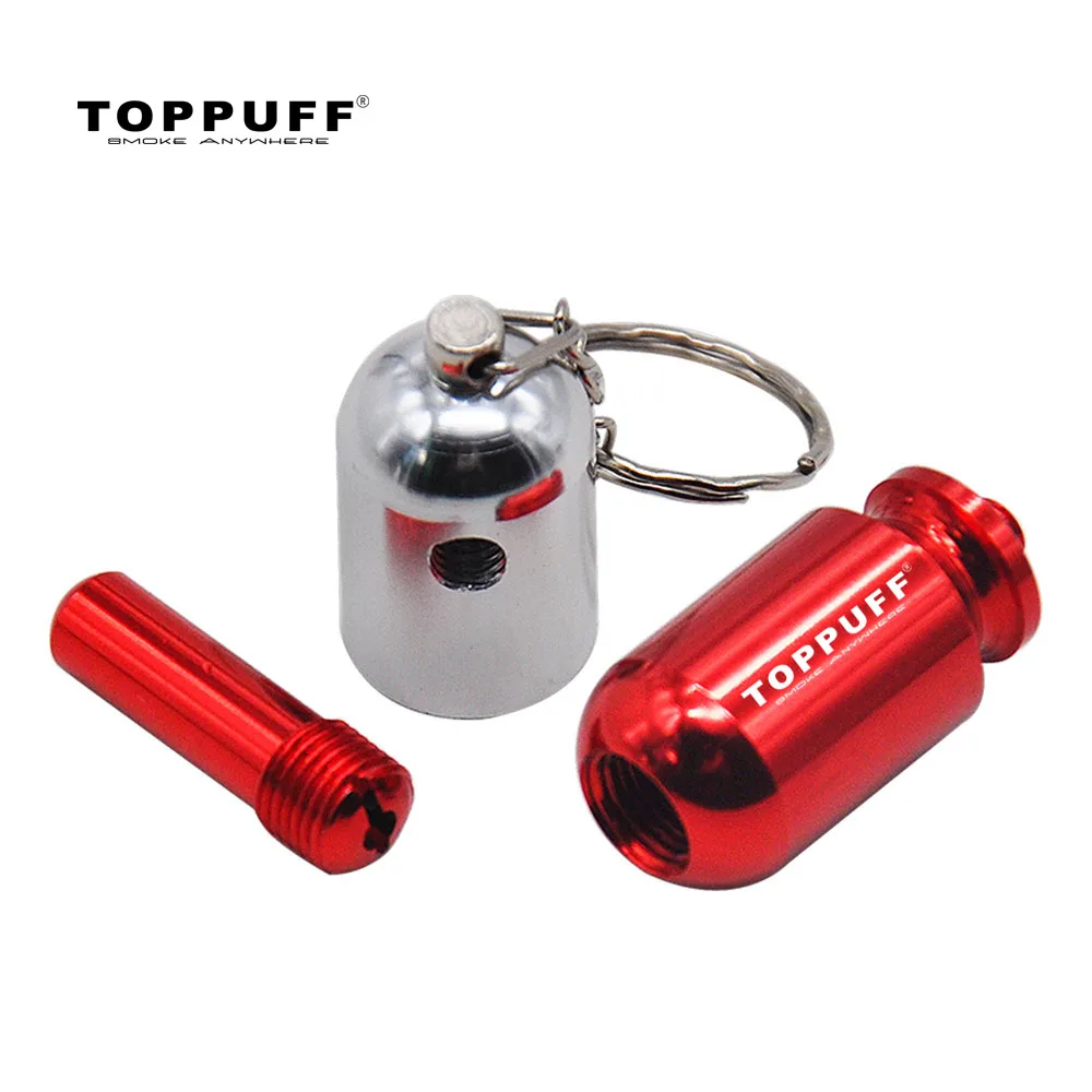 Алюминиевая курительная трубка в виде таблеток 72 мм с металлической чашей