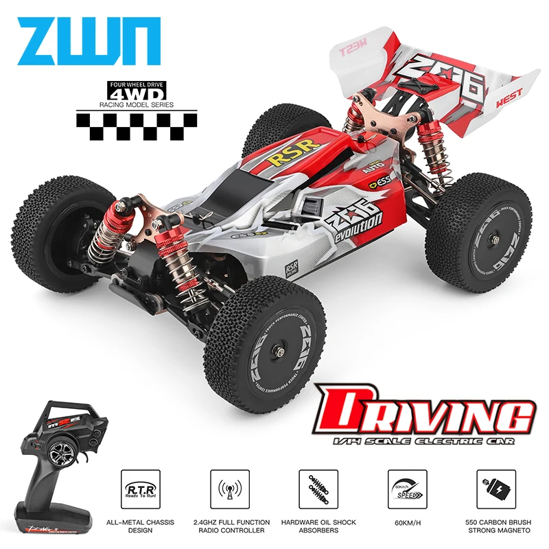 WLtoys 144001 959A 959B 2 4G гоночный RC автомобиль 70 км/ч 4WD Электрический высокоскоростной