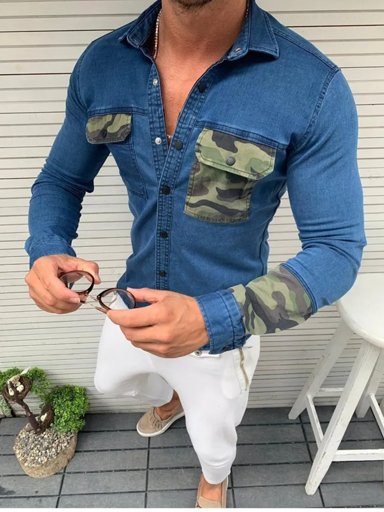 Мужской светильник синие Зимние джинсовые куртки верхняя одежда теплые пальто