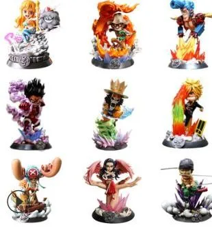 

Bandai Anime ONE PIECE Roronoa Zoro Chobana Beauty Brook Snake Man Monkey D. Luffy PT Series Dolls Model Children's Toy Decorat