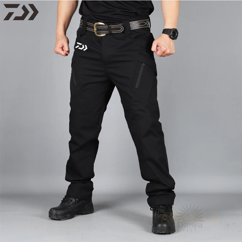 Daiwa Camouflage Breathable Waterproof Fishing Pants for Hiking, Hunting, Camping, and Outdoor Activities - Thin Spring Fishing Gear image 3