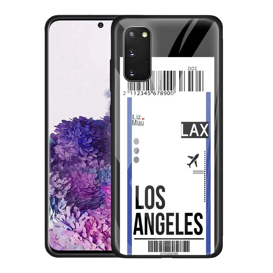 Чехол для телефона Samsung Galaxy S21 S20 FE S10 S10E Lite из закаленного стекла Ultra S9 S8 Plus чехол INS