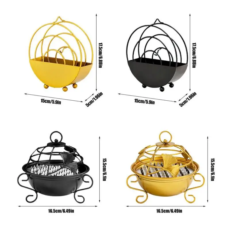 1 шт. новый китайский золотой кованый железный держатель для благовоний в стиле