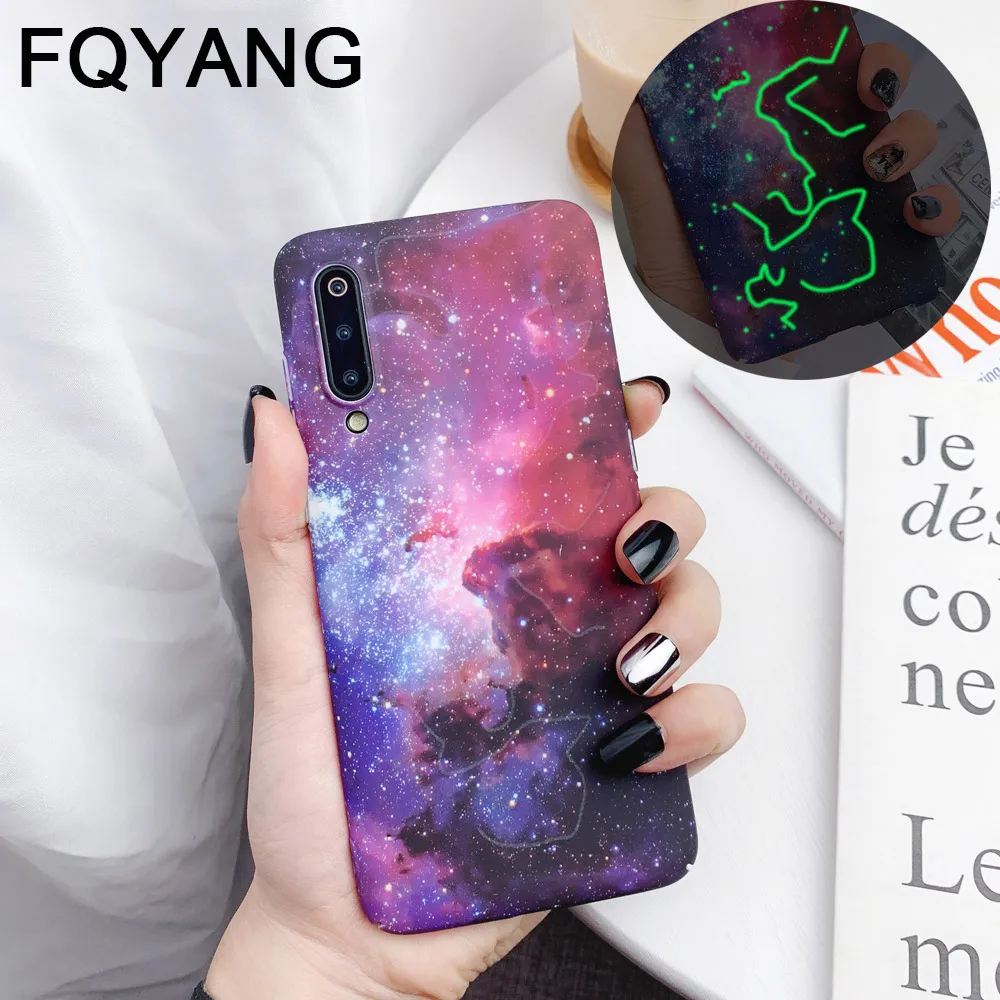 Чехол для телефона Lu mi nous для Xiaomi mi 8 mi 9, модный жесткий чехол для ПК для Red mi Note 7, чехол для задней крышки, чехол для ночного неба с изображением звезд