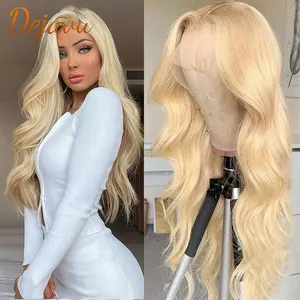 613 Blonde Lace Front Body Wave Wigs 13x4 HD Lace Frontal Wig Human Hair Wigs Preplucked Hairline 10