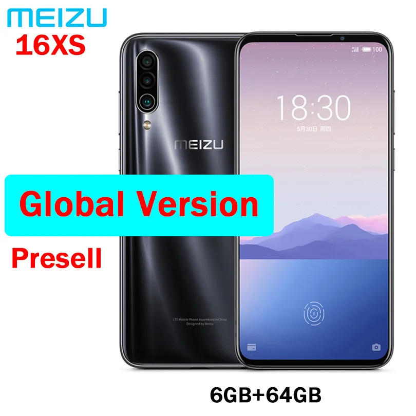 Глобальная версия Meizu 16XS 6GB 64GB 16 XS Смартфон Snapdragon 675 6 2 &quot48MP Тройная камера AI