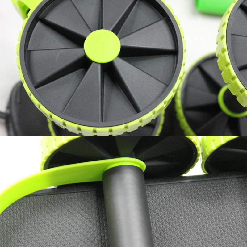 

Ab Wheel Roller Sport Bodybuilding Revoflex Xtreme Dobule Wheels AB Roller Pull Rope Abdominal Trainer Gym Equipment Abs Trainer