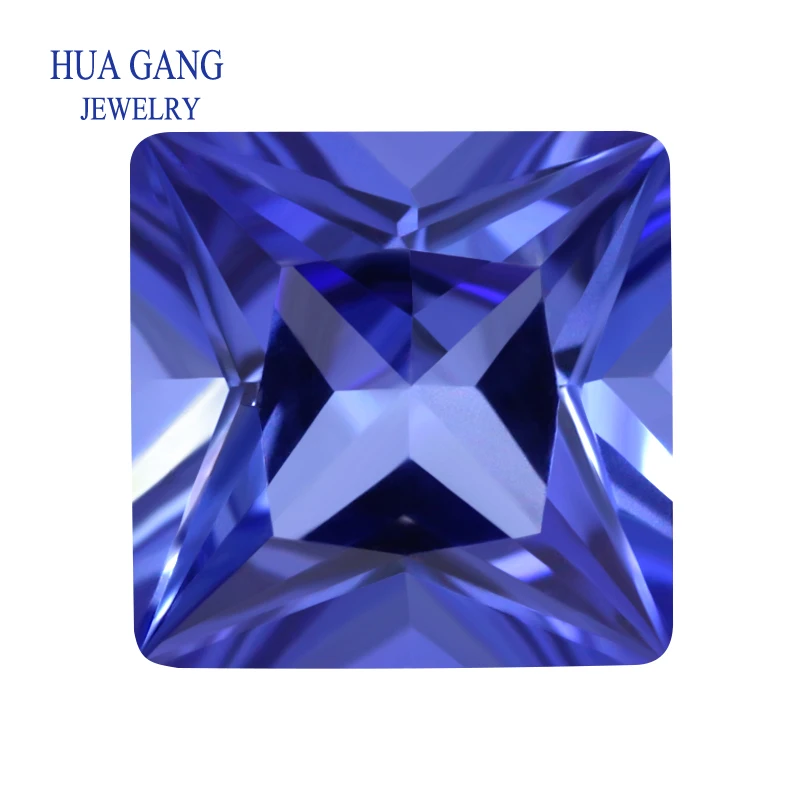 

Square Shape 33# Blue Synthetic Corundum Gems Stones Princess Cut Wholesale Beads For Jewelry Size 1.5x1.5~10x10mm Free Shipping