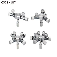 stainless steel aquarium multi channel co2 distributor used for solenoid valve bubble counter co2 regulatorco2fine tuning shunt