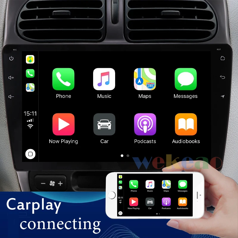 Автомагнитола Wekeao 9 дюймов 1 Din Android 0 мультимедийный Dvd-плеер для Peugeot 206