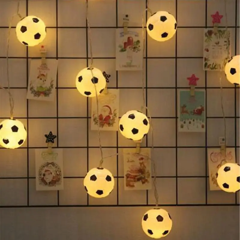 

Football String Lights DIY Soccer accessories Atmosphere for Bar Club Party Decoration Fans Supplies World Cup
