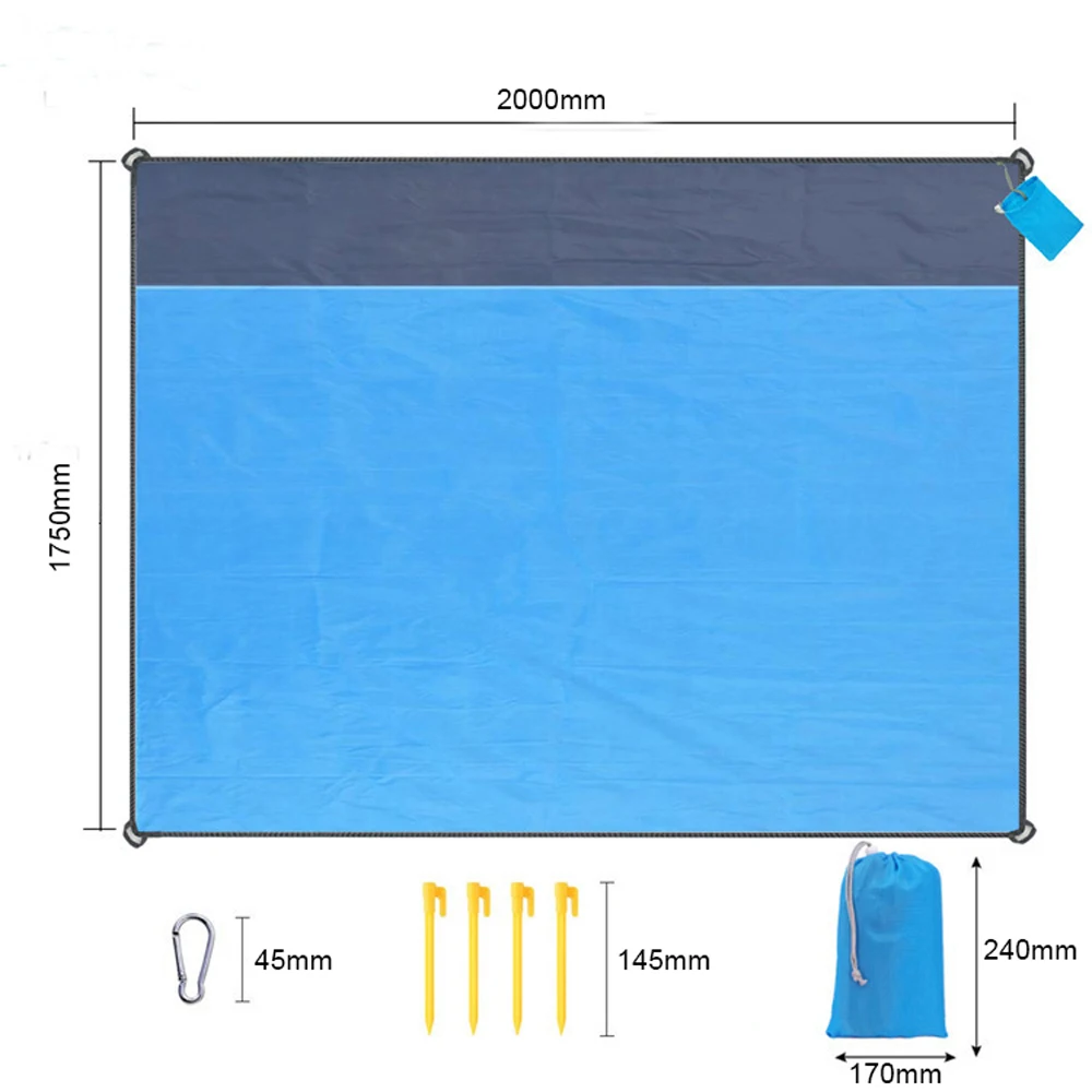 Плед для кемпинга водонепроницаемый плед пляжа переносной матрас пикника на