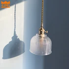 Современный золотой подвесной светильник, комнатное освещение, проволочный потолочный светильник ручной работы из стекла в форме лофта для кухни, островка, гостиной