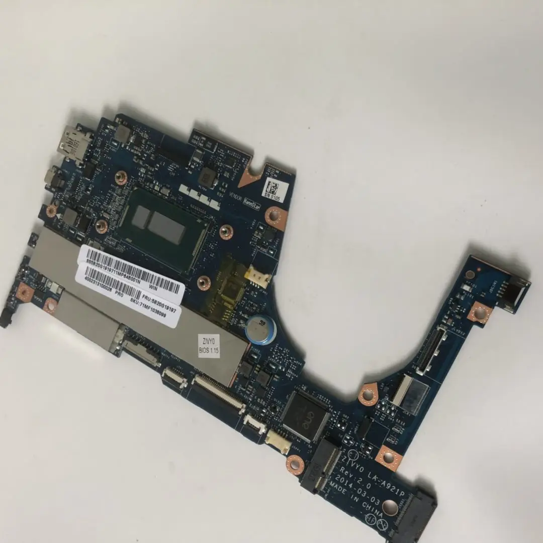 Применимо к YOGA2 13 ноутбук материнская плата I5 4210U 4G 4200U номер LA A921P FRU 90005929