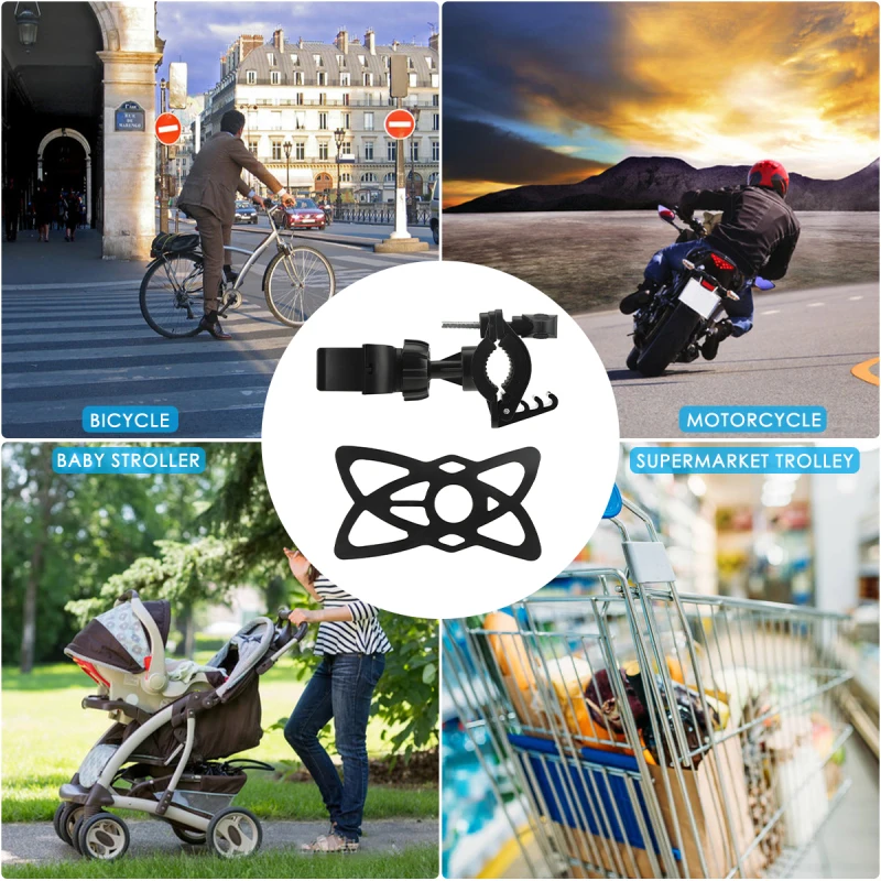 

360 Bike Phone Holder Universal Cell Phone Bicycle Motorcycle MTB Handlebar Mount Cradle Cycling Mount for IPhone 8 X Xs Max 11