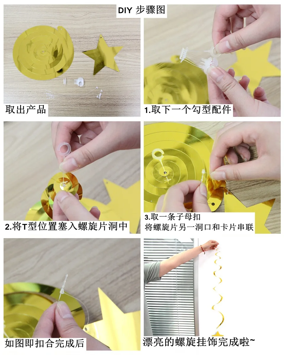 

24X Happy Easter Party Decor DIY Spiral Ornaments Swirl Bunny Egg Spiral Pendant Ceiling Hanging Garland Swirl Banner Home Decor