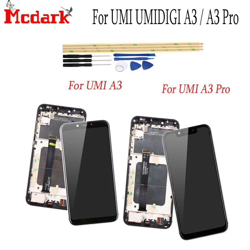 Для UMI UMIDIGI A3 Pro ЖК дисплей + фото смартфон Сменные аксессуары для