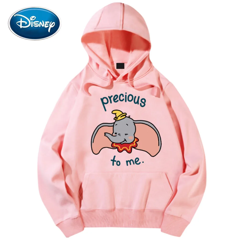 Повседневные толстовки Disney слон Дамбо худи с мультяшным принтом и надписью