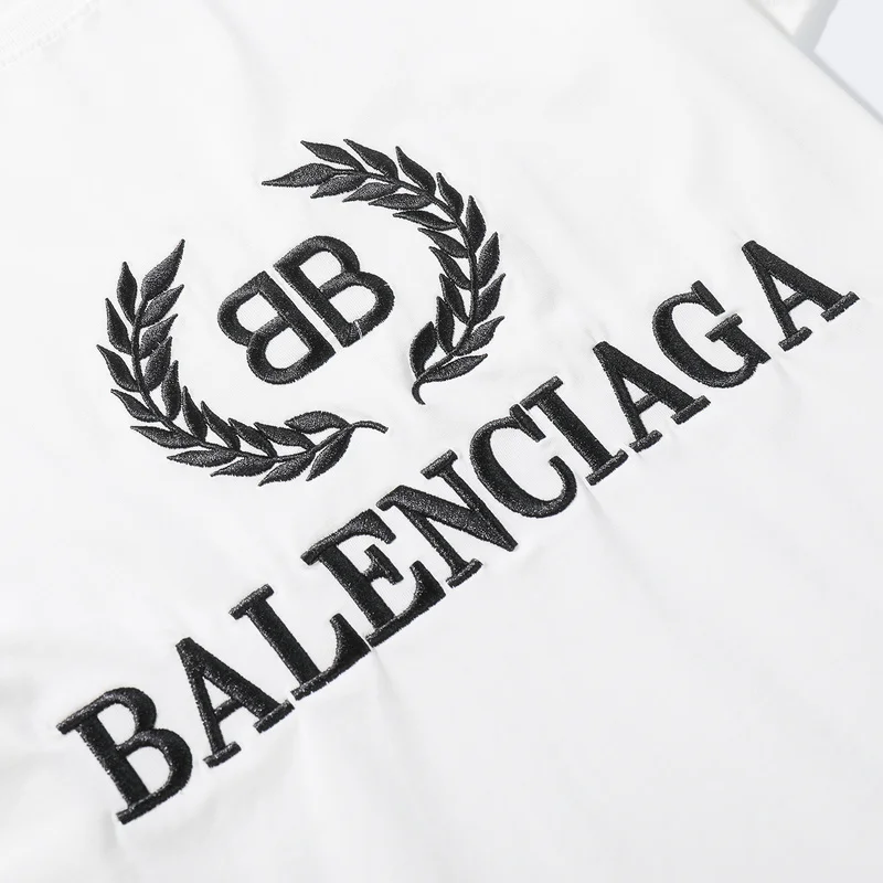 

European Station 21 New Double B Home Wheat Ear Letter Printing Short-Sleeved Couple Loose T-Shirt 34