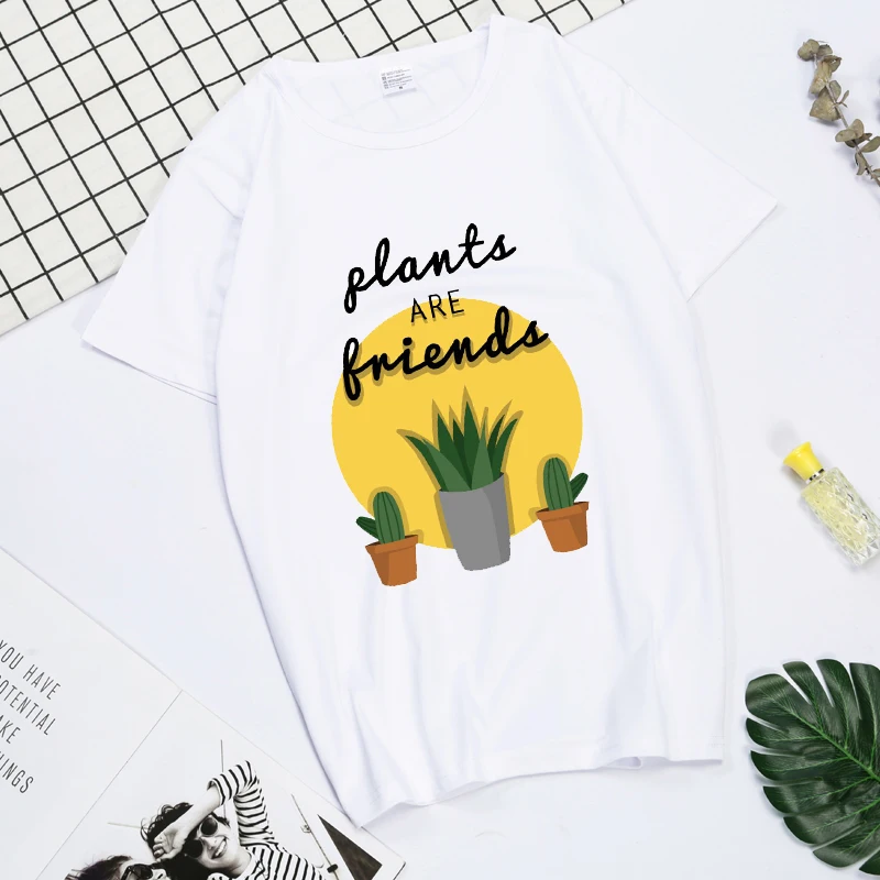 

Plants Are Friends T- shirt tumblr designs,Unisex Plant T-shirts,Graphic custom made T- shirts Vegan T-shirts,Gift for her, Gift