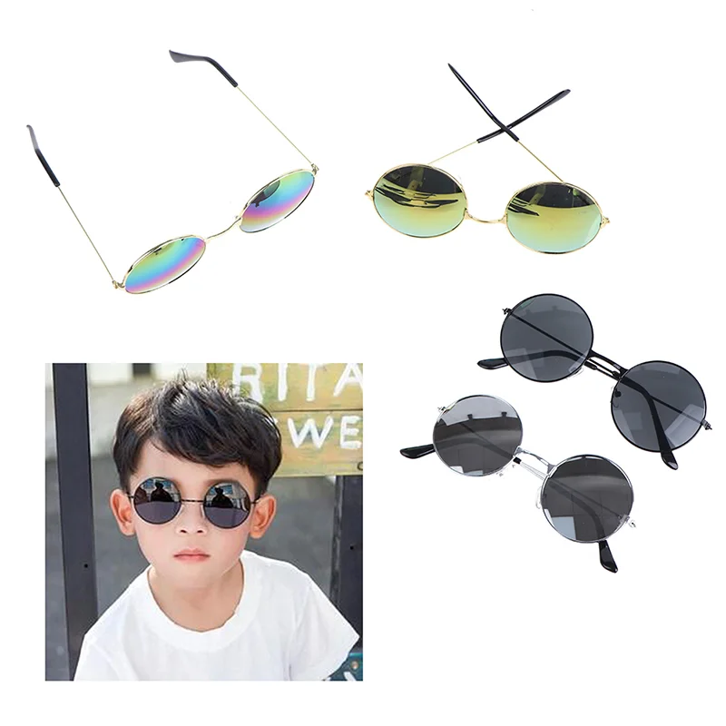 

Fashion Retro Round Sunglasses Women Sun Glasses Lens Alloy Kids Sunglasses Female Eyewear Frame Driver Goggles Car Accessories