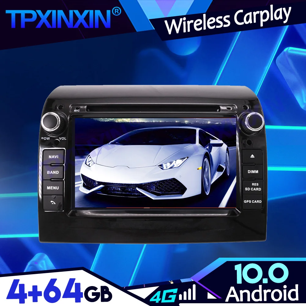 

Android 10 4-64G PX6 IPS Carplay For FIAT DUCATO 2011-2015 Car DSP Tape Recoder Multimedia Player Head Unit Navi GPS Auto Radio